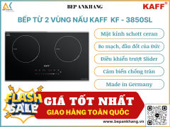 Bếp từ 2 vùng nấu Kaff KF - 3850SL - Made in Germany